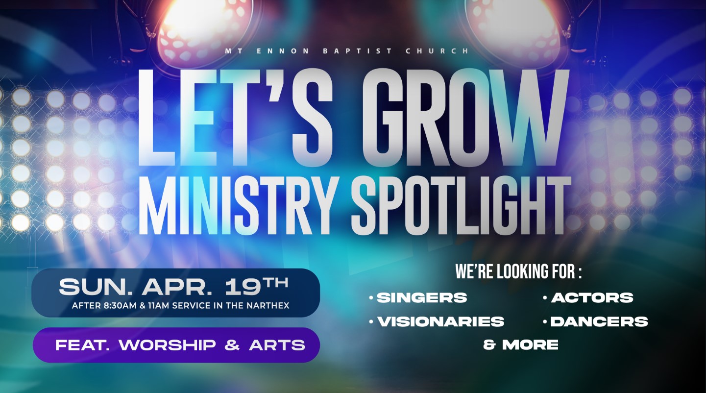 Let's Grow! Ministry Spotlight: Worship & Arts Dep